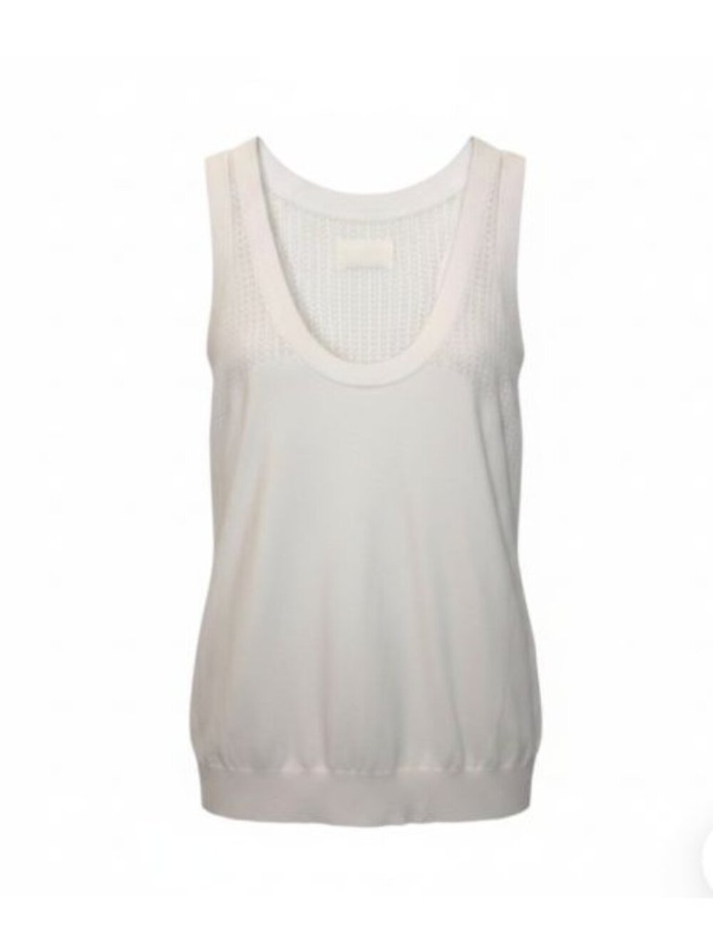 Zadig & Voltaire Milia Ve knit White Tank - Size M